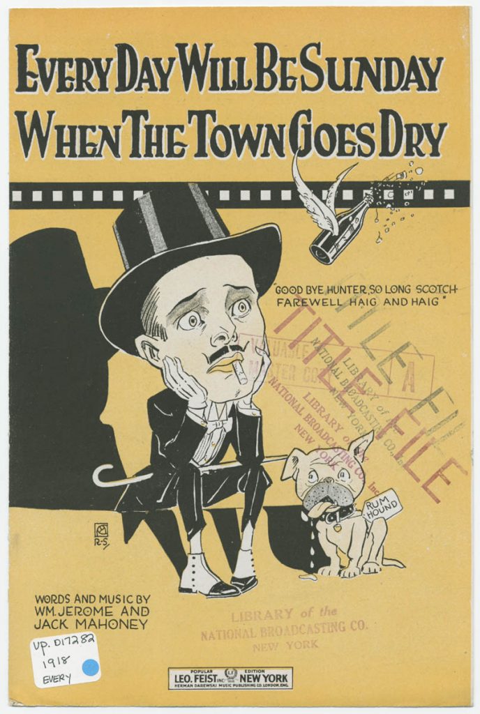 Historisches Plakat zur Prohibition